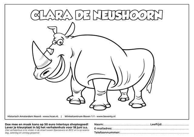 Kleurplaat Clara 1