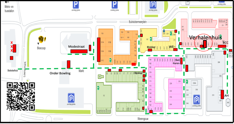 Plattegrond expositie Noord Verteld/t