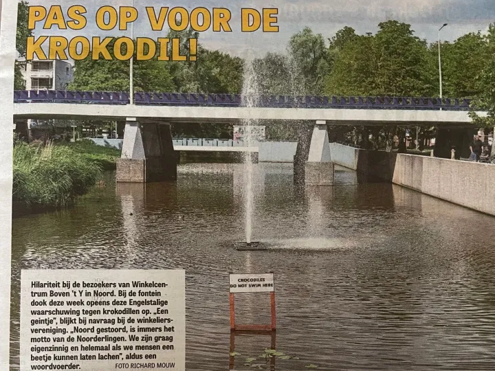 Boven 't Y Telegraaf