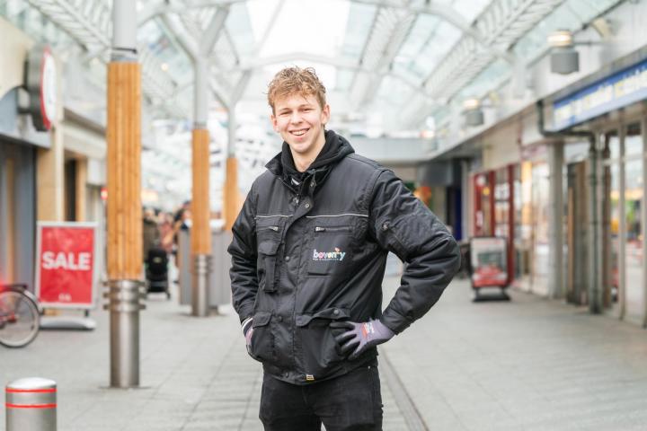 Casper in Winkelcentrum Boven 't Y