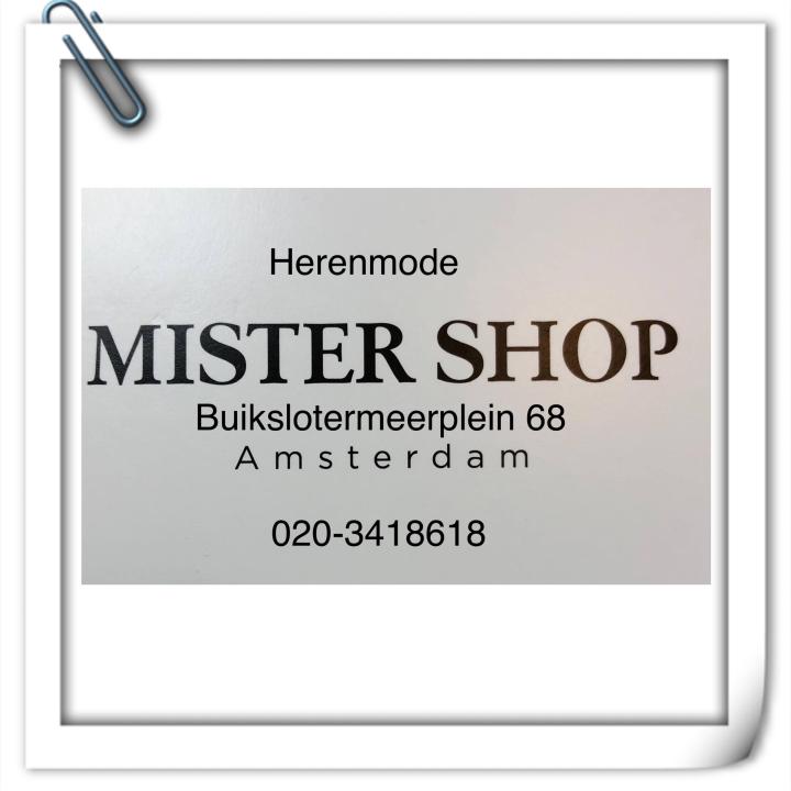 Mister Shop winkelcentrum Boven 't Y buikslotermeerplein amsterdam noord