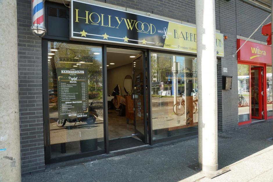 Hollywood Barbersclub winkelcentrum boven 't y amsterdam noord buikslotermeerplein